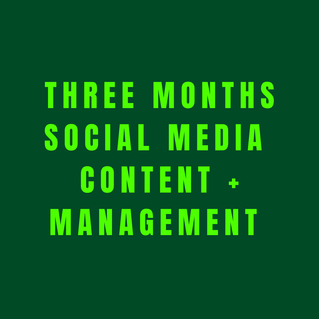 Social Media Content + Management — 3-Month Package